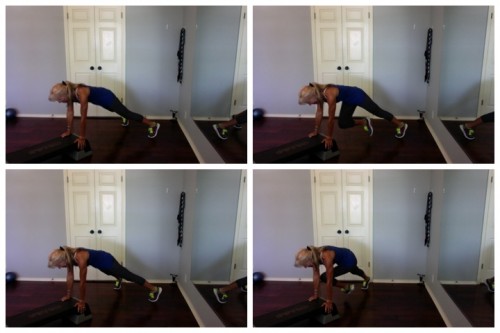 Add Intensity to Plank/Core work using a step riser